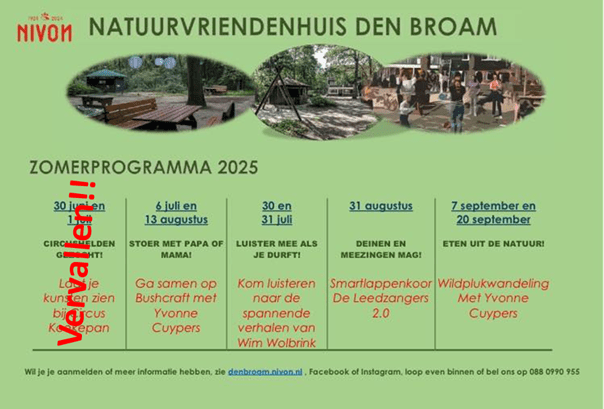 Zomerprogramma 2025